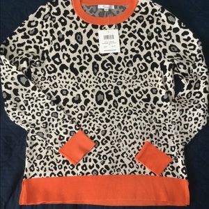 NWT 89th & Madison Cheetah Print Sweater